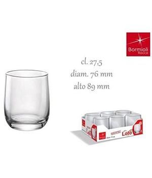 Bormioli Bicchiere Loto Acqua 27cl Set 6pz