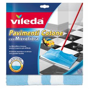 Vileda Panno Pavimenti Cotone e Microfibra