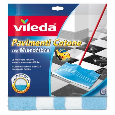 Vileda Panno Pavimenti Cotone e Microfibra