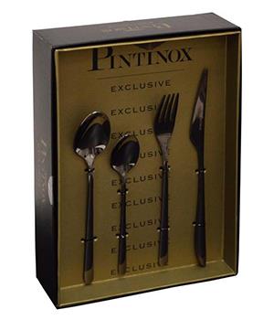 Pintinox Servito 24 pezzi Florence Nero